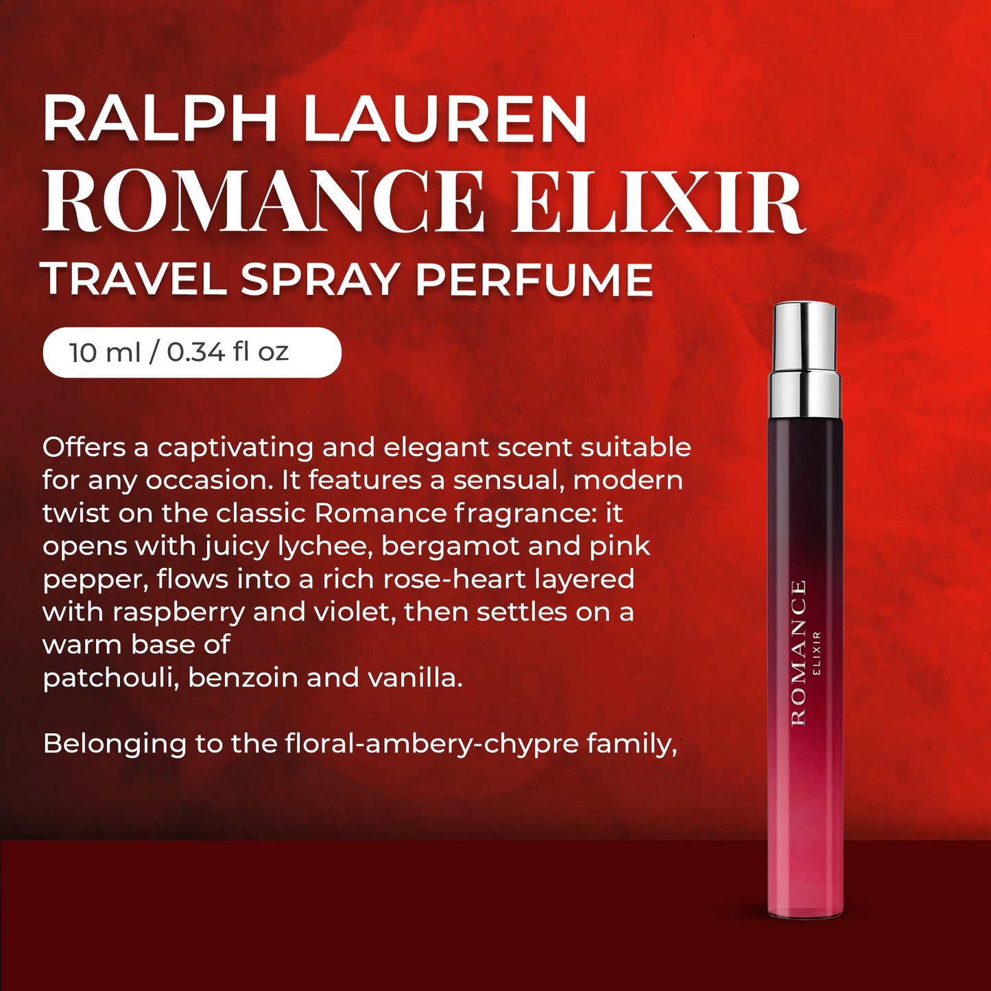 Ralph Lauren Romance Elixir Eau de Parfum – Travel Spray (10 ml)