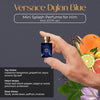 Versace Dylan Blue Pour Homme Mini EDT Splash 0.17 oz – Travel Size Men’s Cologne, Aromatic Fougere Fragrance