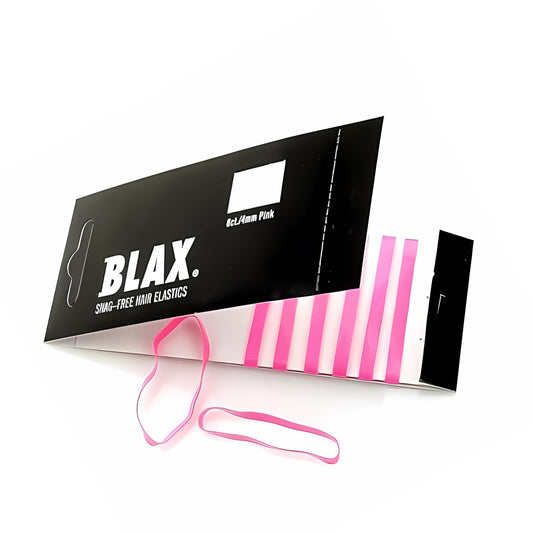 Blax Pink Hair Elastics – Snag-Free Hair Ties, No-Damage Bands, 4mm 8 Count