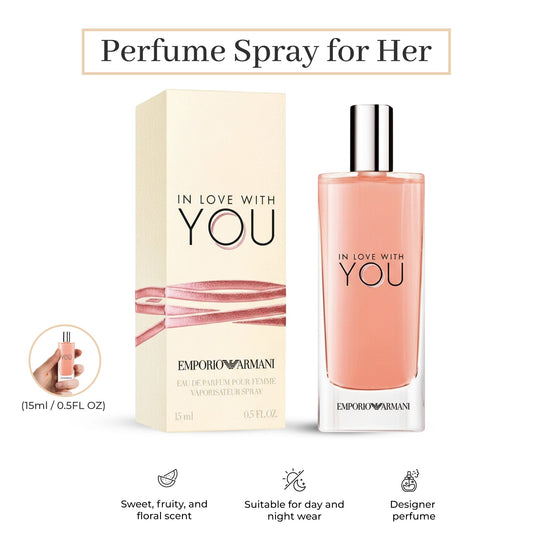 Giorgio Armani Emporio Armani In Love With You EDP for Women – 0.5 oz Travel Spray