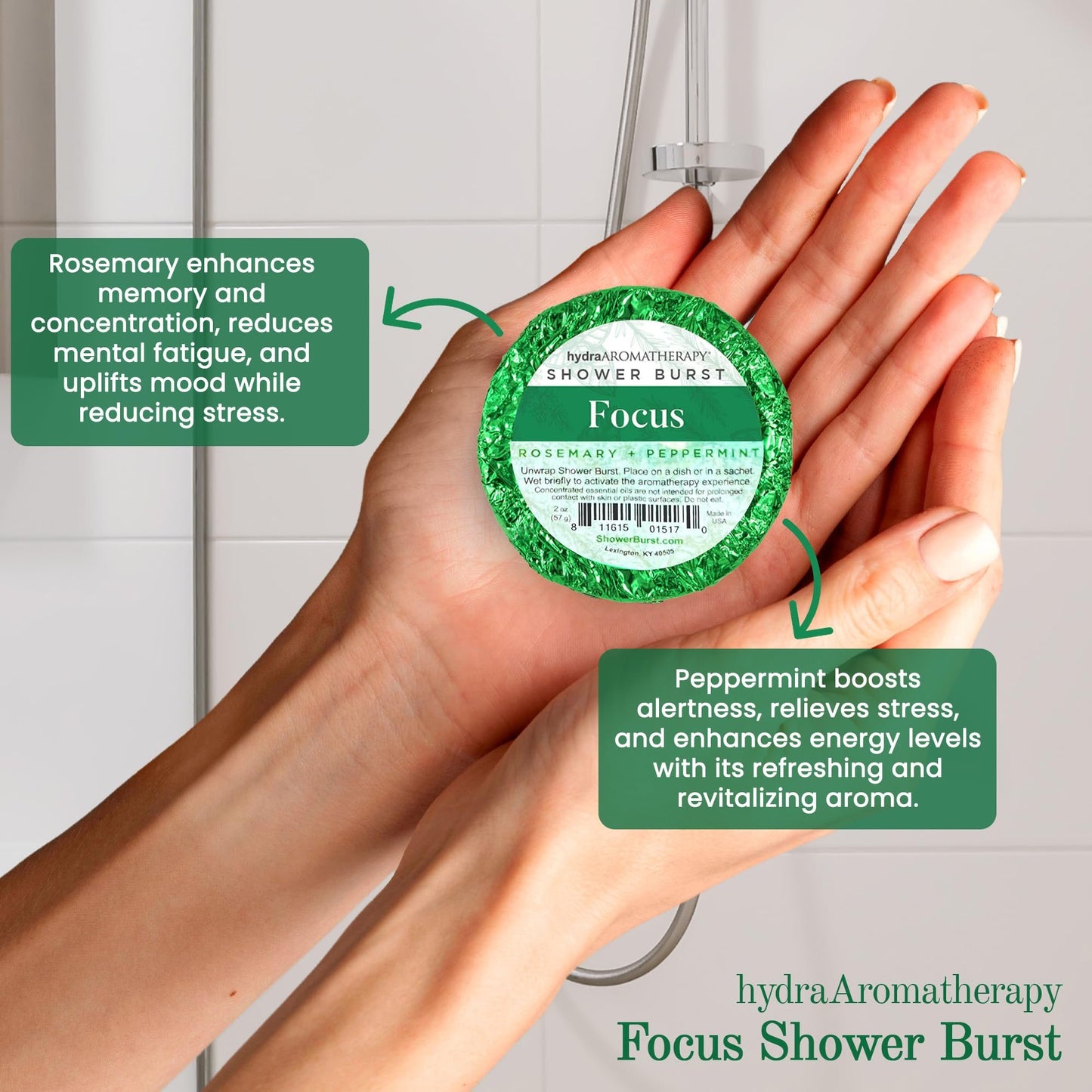 HydraAromatherapy Focus Shower Burst