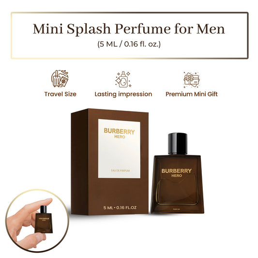 Burberry Hero EDP Mini Splash Perfume for Men 0.16 FL OZ / 5 ML