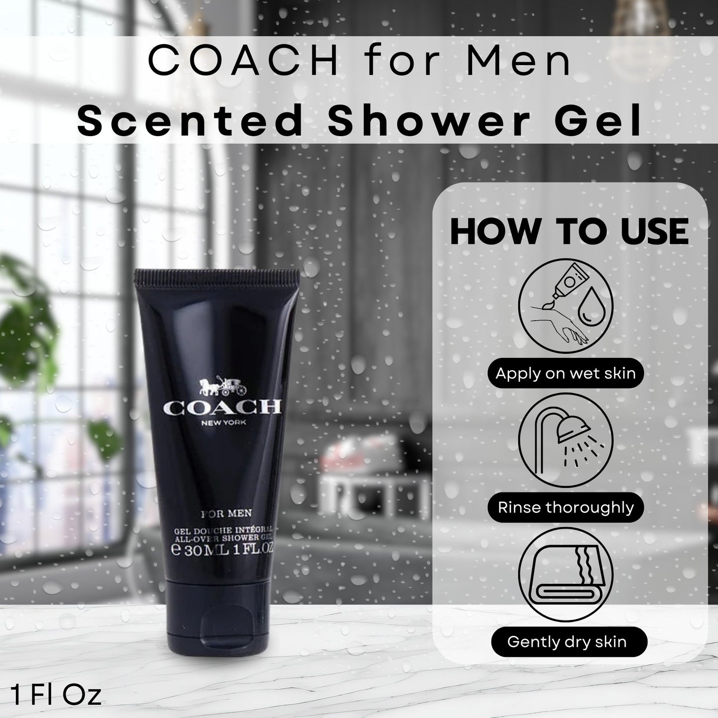 Coach Men New York  EDP Mini Travel Spray Gift Set for Men