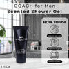 Coach Men New York Mini Gift Set – EDT Travel Spray (0.25 oz) & Shower Gel (1 oz)
