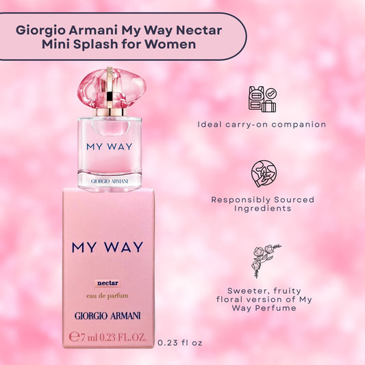 Giorgio Armani My Way Nectar Eau de Parfum Mini Splash for Women – 7ml Travel Size