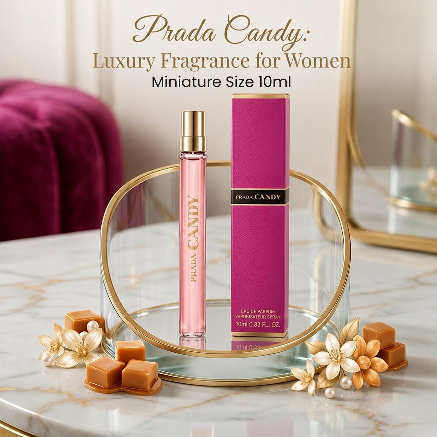 Prada Candy Eau de Parfum Travel Spray 0.34 oz/ 10 mL
