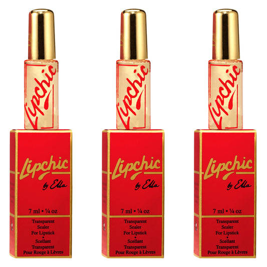 Ella International Lip Chic – 3-Pack All-Day Lipstick Sealer (0.25 oz Each)