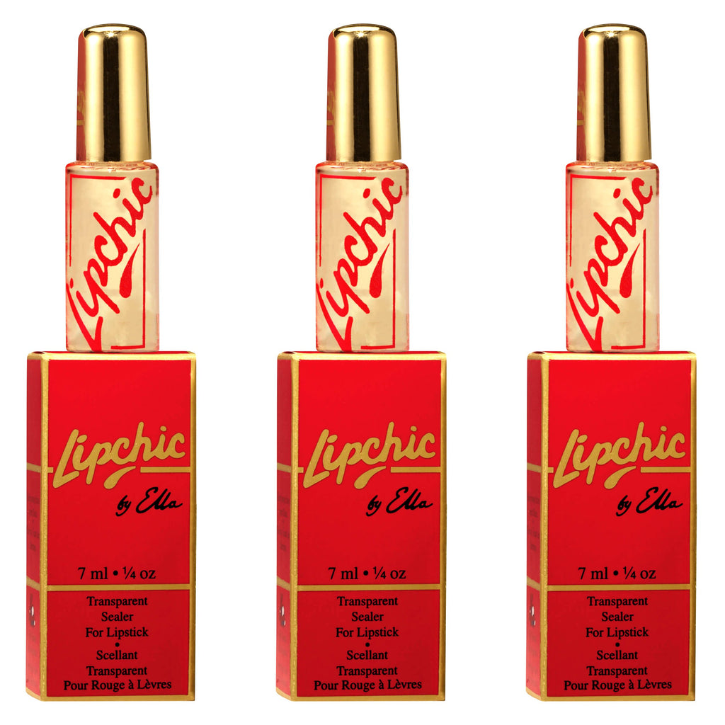 Ella International Lip Chic – 3-Pack All-Day Lipstick Sealer (0.25 oz Each)