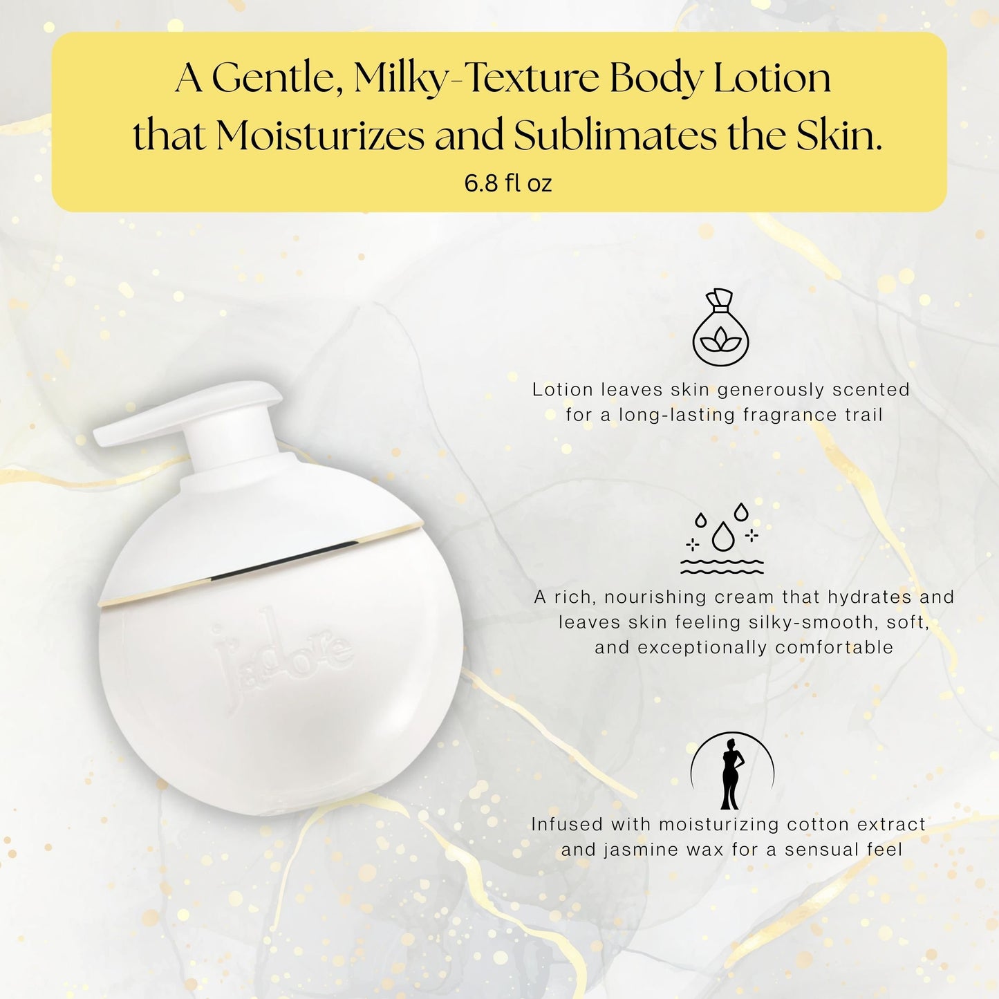 Jadore By Christian Dior Lait Sublime Beautifing Body Milk 6.8oz