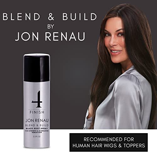 Jon Renau Blend and Build Root Touch Up - Root Spray for Human Hair, Wigs and Toppers - Black - 2.5 fl. oz. Also for Synthetic Wig and Extensions