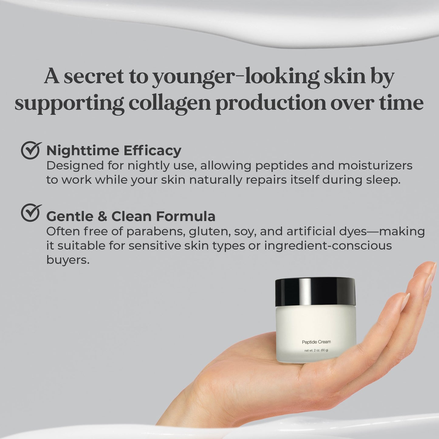 Anti-Aging Peptide Wrinkle Relaxing Cream Moisturizer – 2 oz