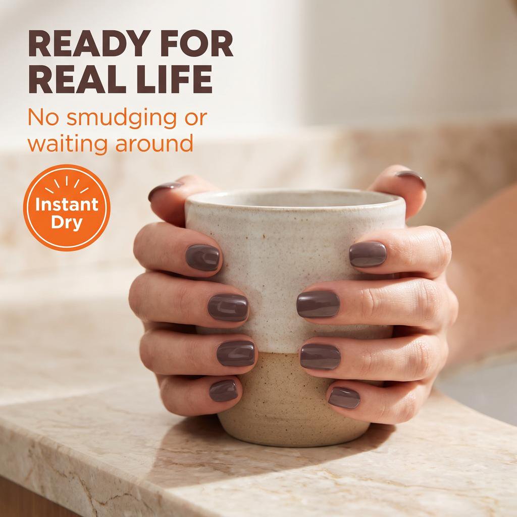 Sally Hansen Salon Insta Gel Strips, Commander In Chic, 16 gel strips 2 pack