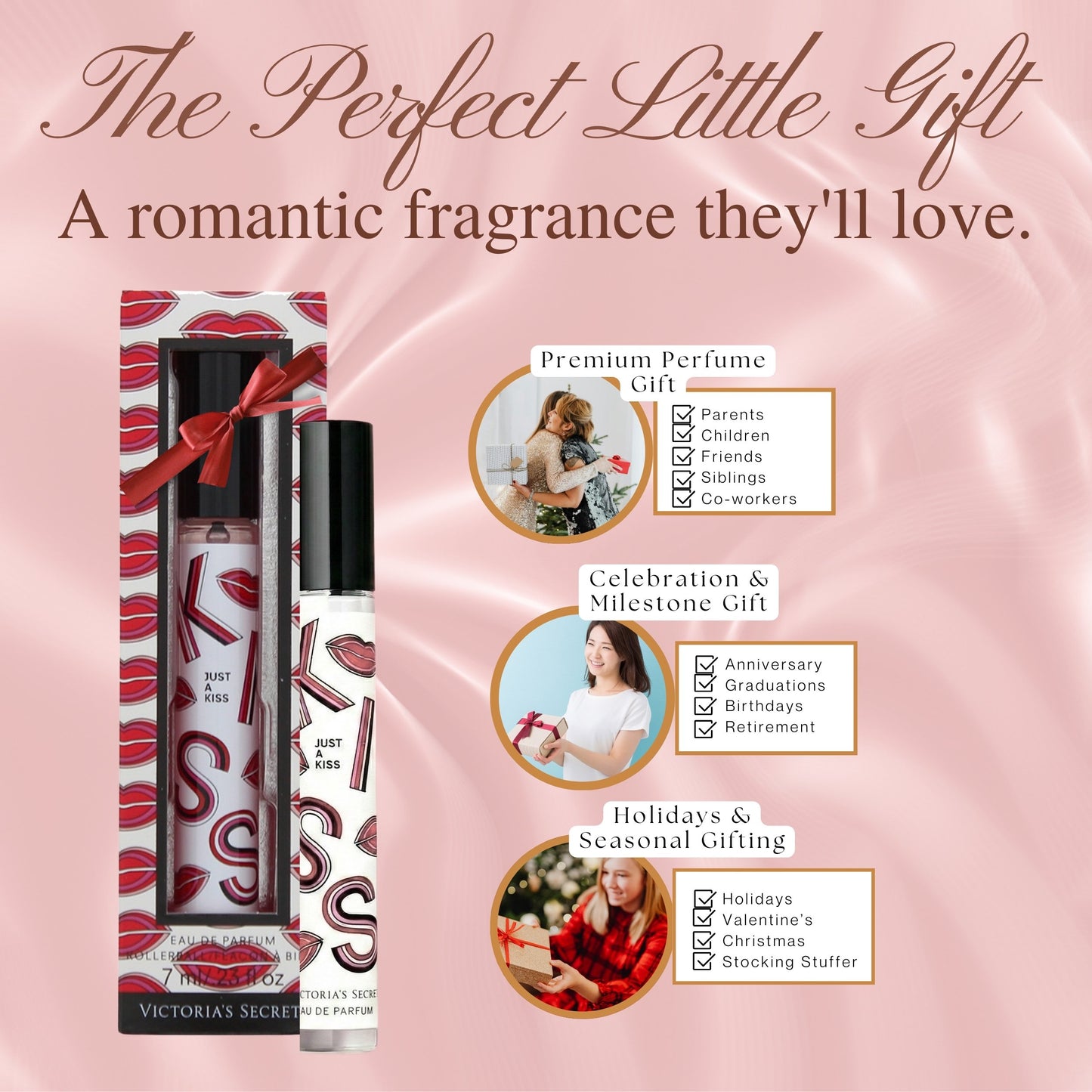 Victoria’s Secret Just A Kiss Eau de Parfum Rollerball – Travel Size (0.23 oz)