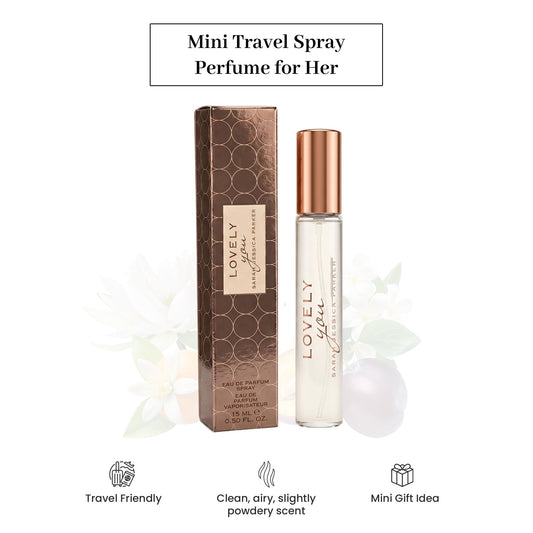 Lovely You by Sarah Jessica Parker Perfume for Women Mini EDP Travel Spray 0.5 Oz