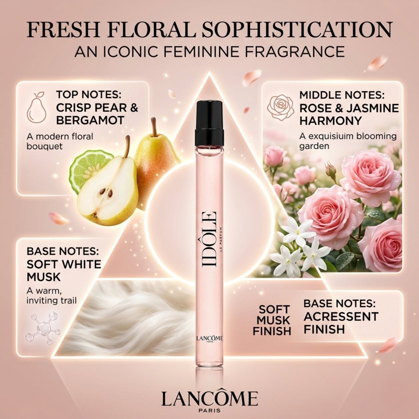Lancôme Idôle Le Parfum for Women – Purse Travel Spray (0.34 oz)