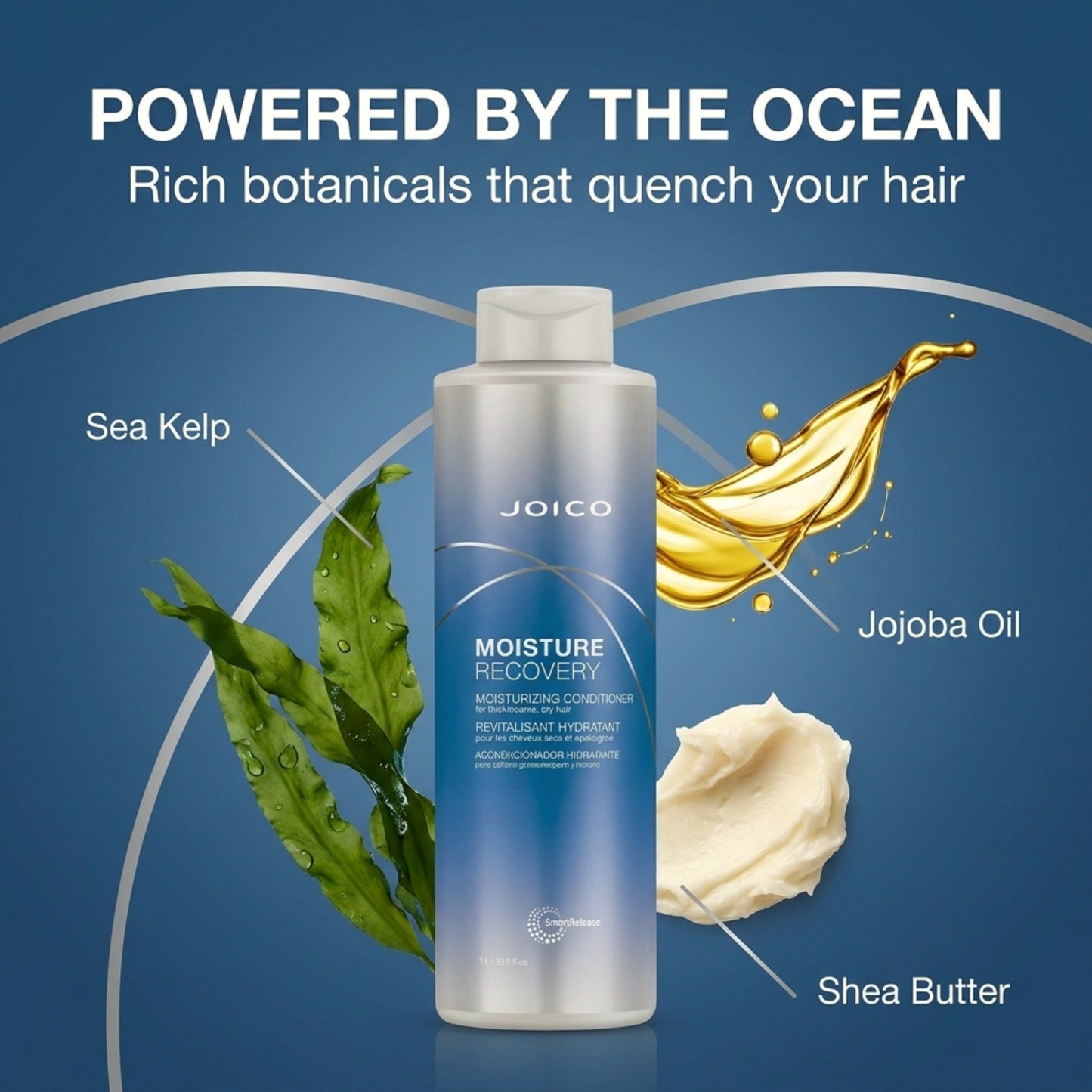 Joico Moisture Recovery Conditioner for Dry, Damaged Hair, 33.8 oz