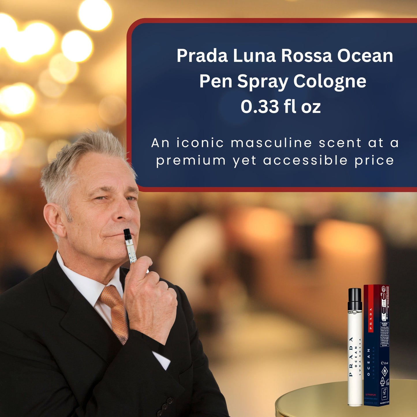 Prada Luna Rossa Ocean Le Parfum Travel Spray 0.33 FL Oz