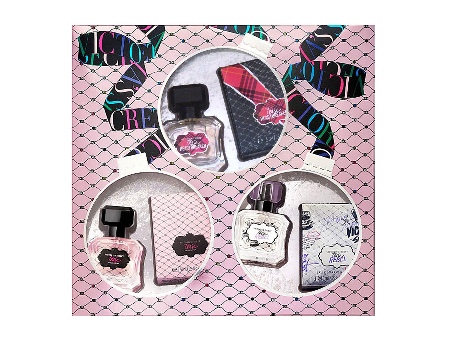 Victoria's Secret Tease, Tease Rebel, Tease Heartbreaker 3-Piece Mini Spray Set