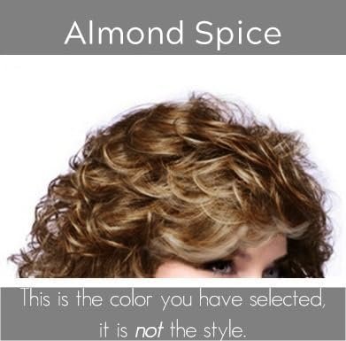 Noriko Sky Synthetic Wig by Rene of Paris and Wig Lift Comb - Almond Spice - Bundle 2 Items