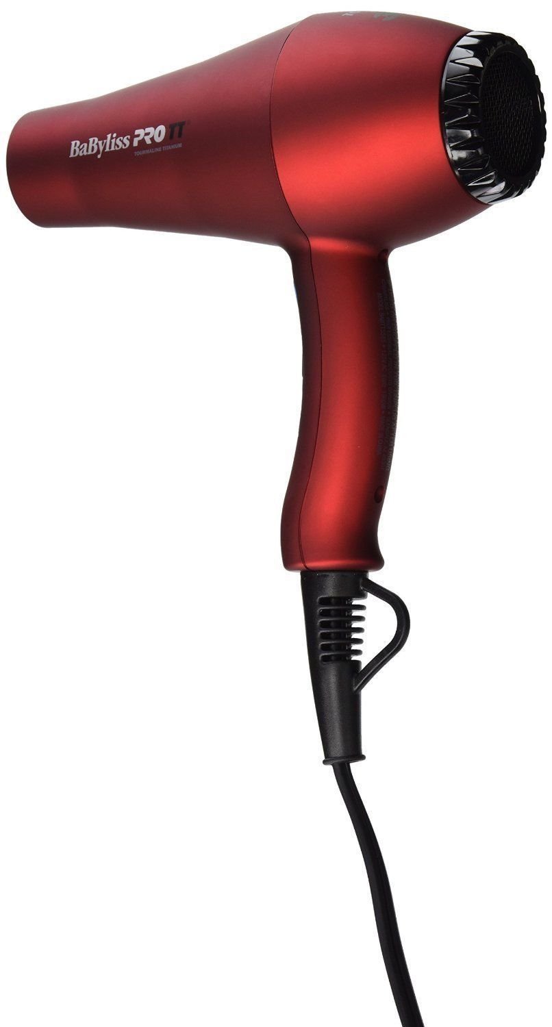 Babyliss Pro BABTT5585 Tourmaline Titanium 3000 Hair Dryer, Blower Red, 1900 W