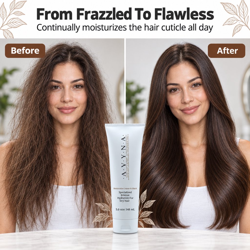 Avyna Leave in Deep-Penetrating Reconstructor Treatment Colored and Damaged Hair With Goji Extract 8.45 oz