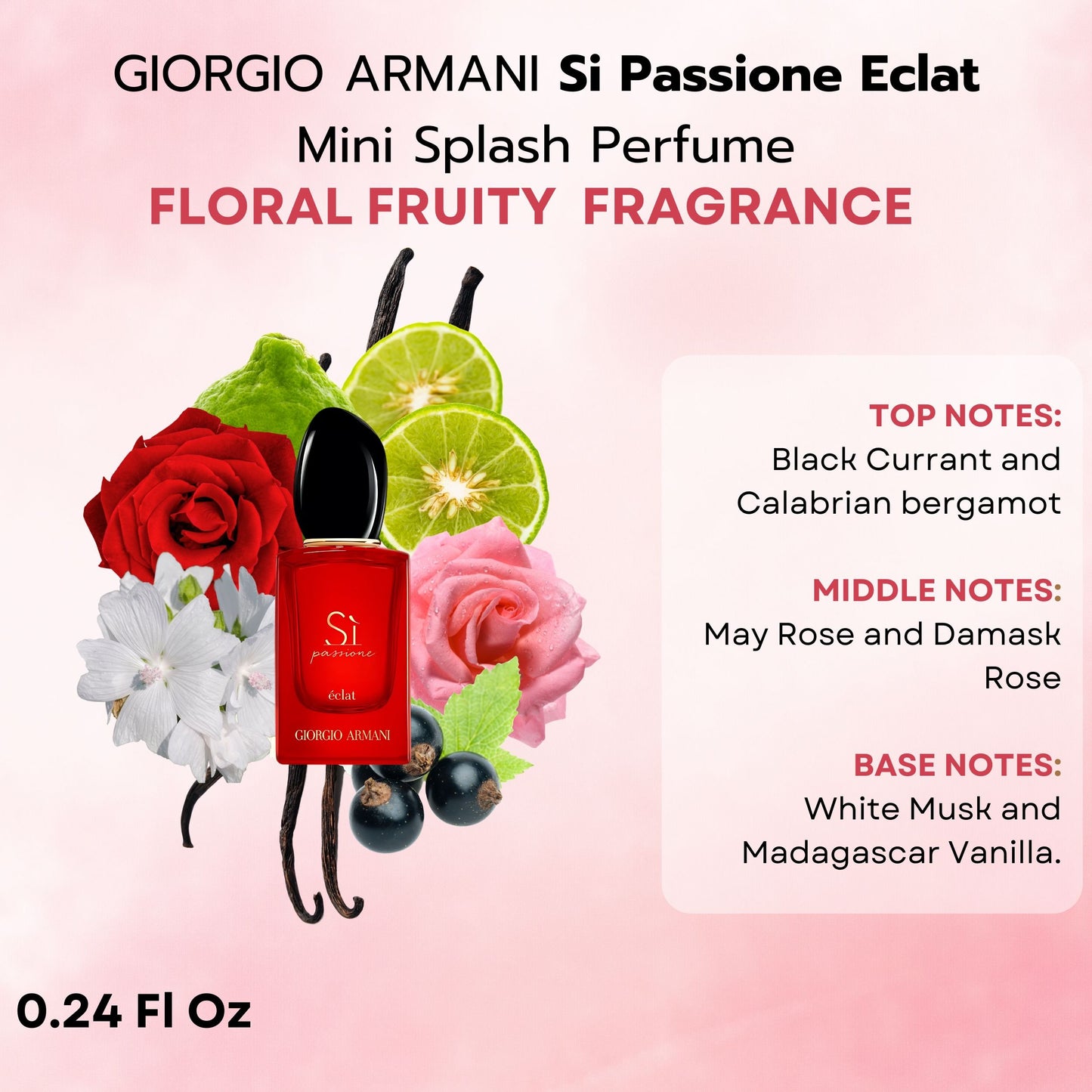 Armani Si Collection 4 Piece Mini Perfume Gift Set for Women