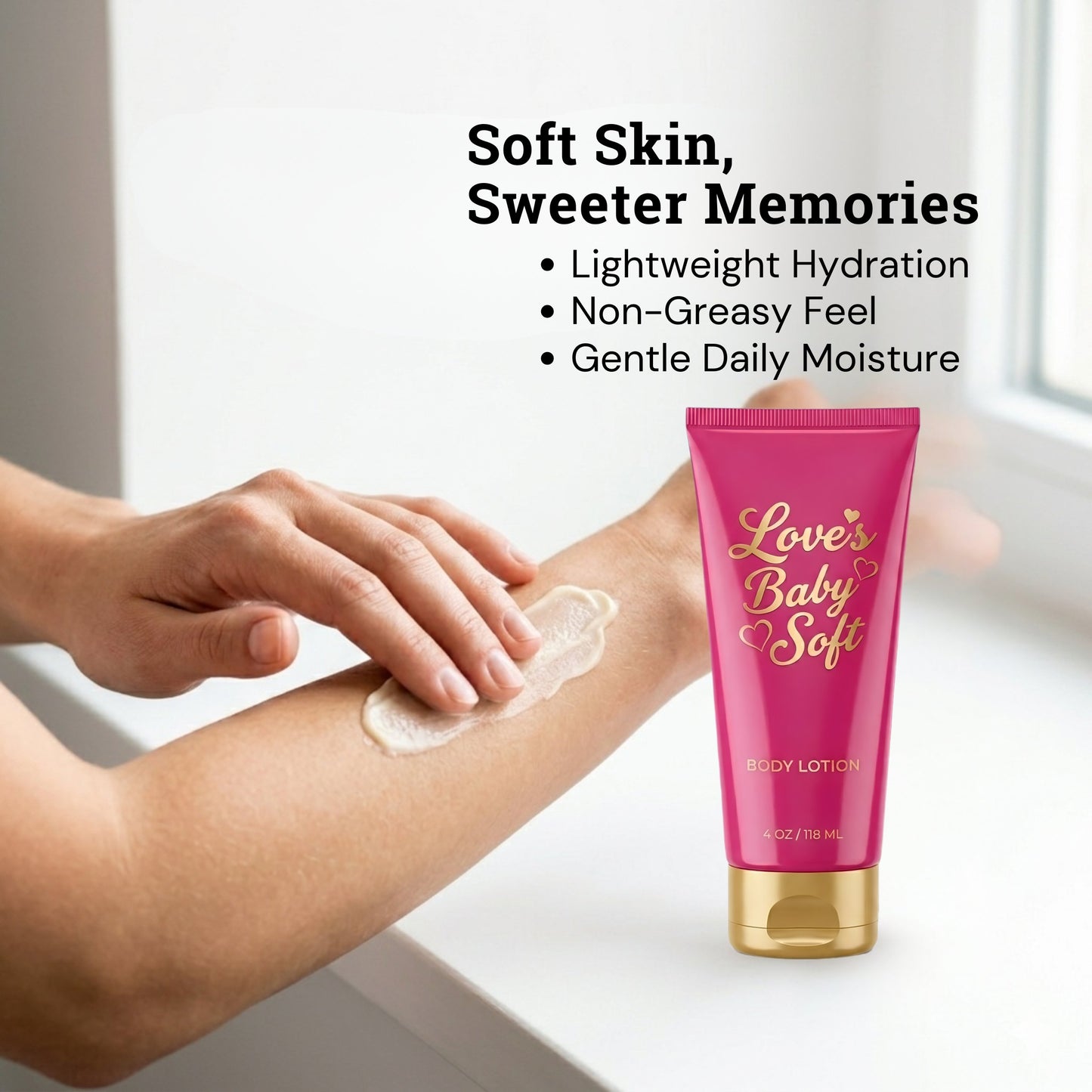 Love's Baby Soft Body Lotion 4 oz - Classic Gentle Fragrance Moisturizer