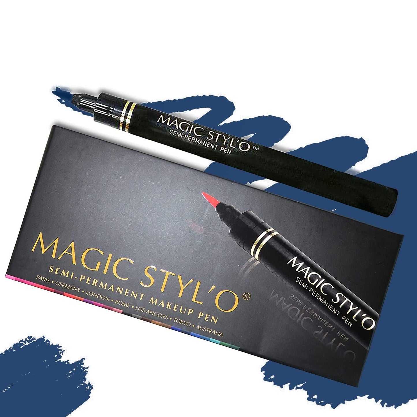 Magic Styl'o Semi-Permanent Makeup Pen – Electric Blue Waterproof Cosmetic Pencil