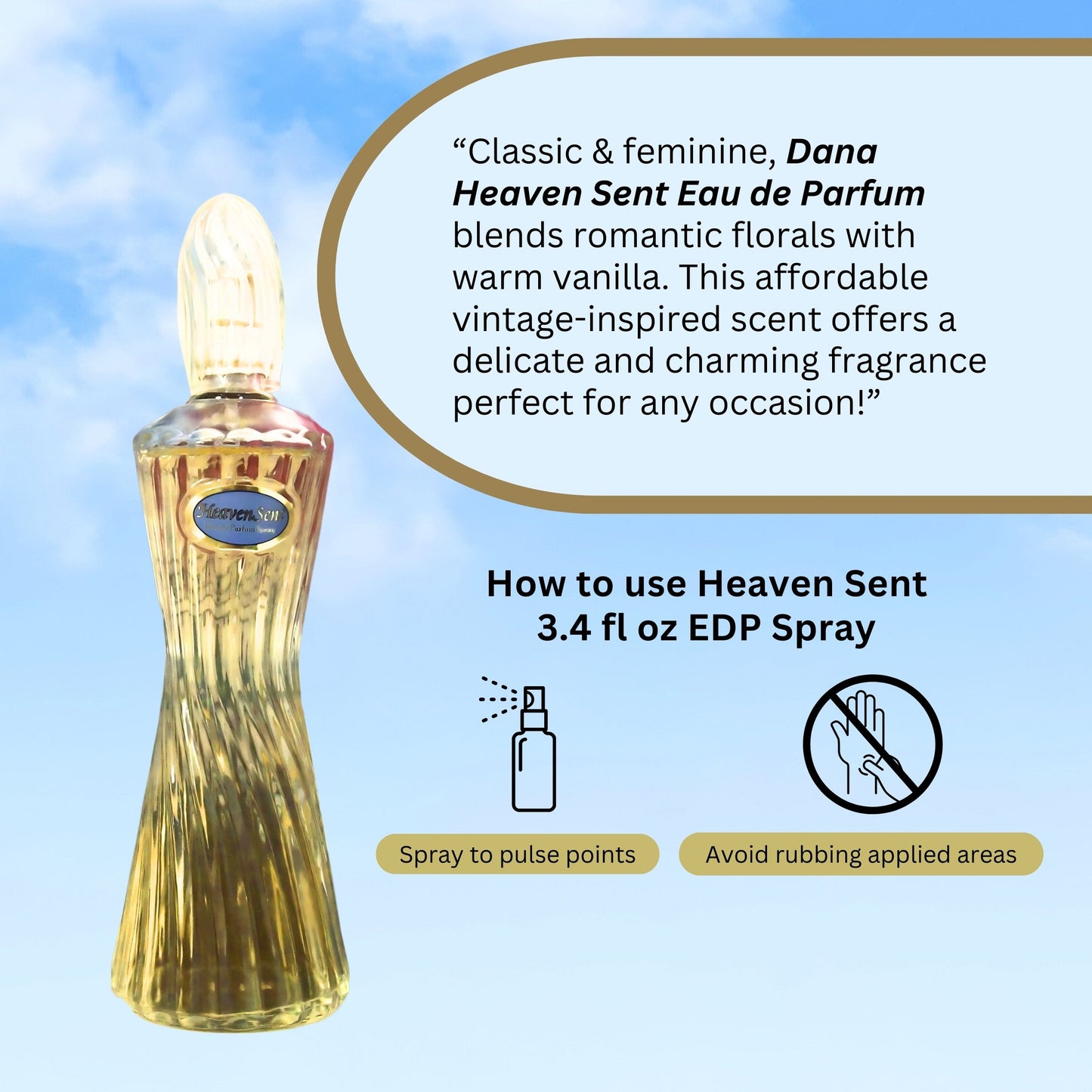 Dana Heaven Sent Perfume by Dana for Women EDP Spray 100 ml