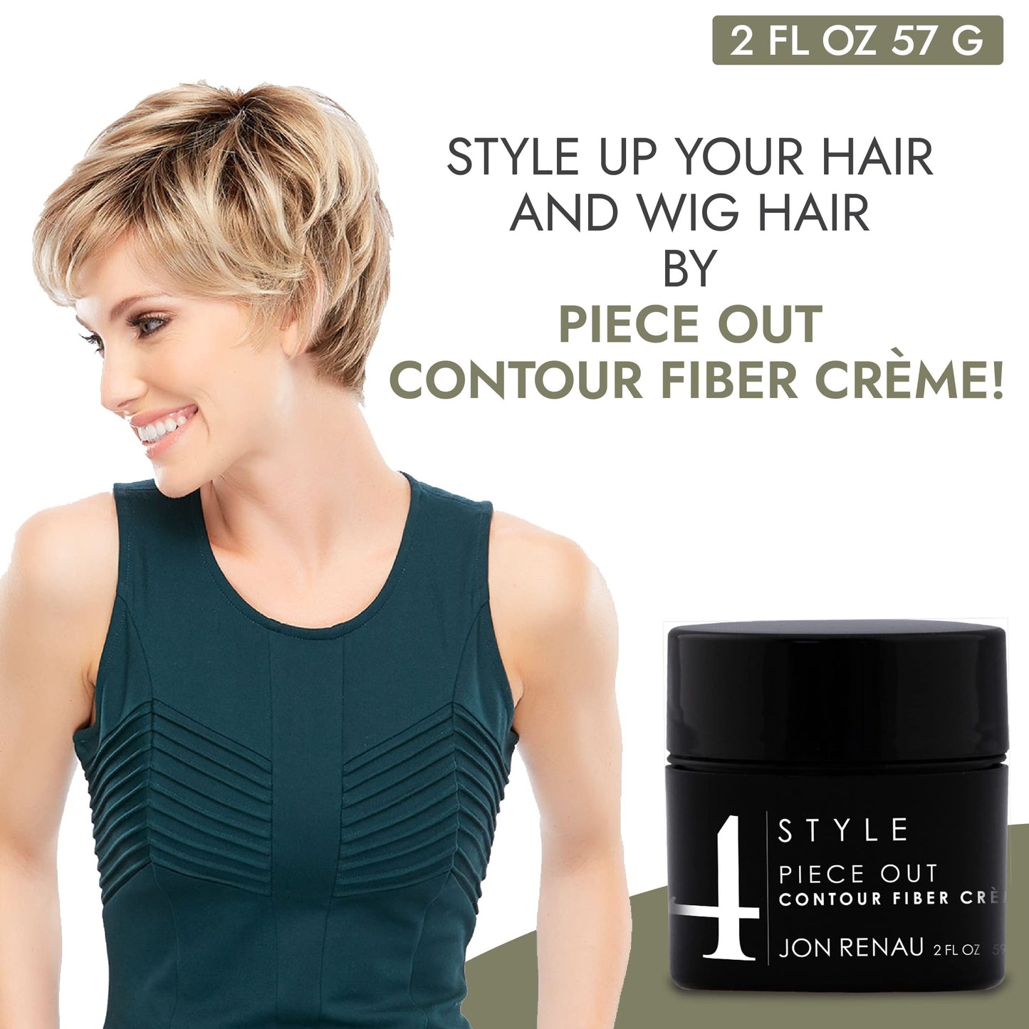 Piece Out Contour Fiber Crème for Synthetic, Heat Friendly and Human Hair