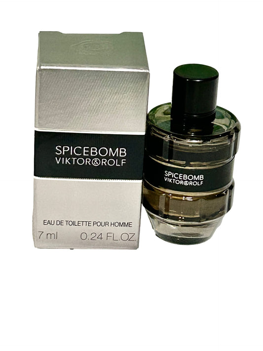 Spicebomb by Viktor & Rolf Men EDT Eau De Toilette splash Mini 7 ml 0.24 oz Unbox