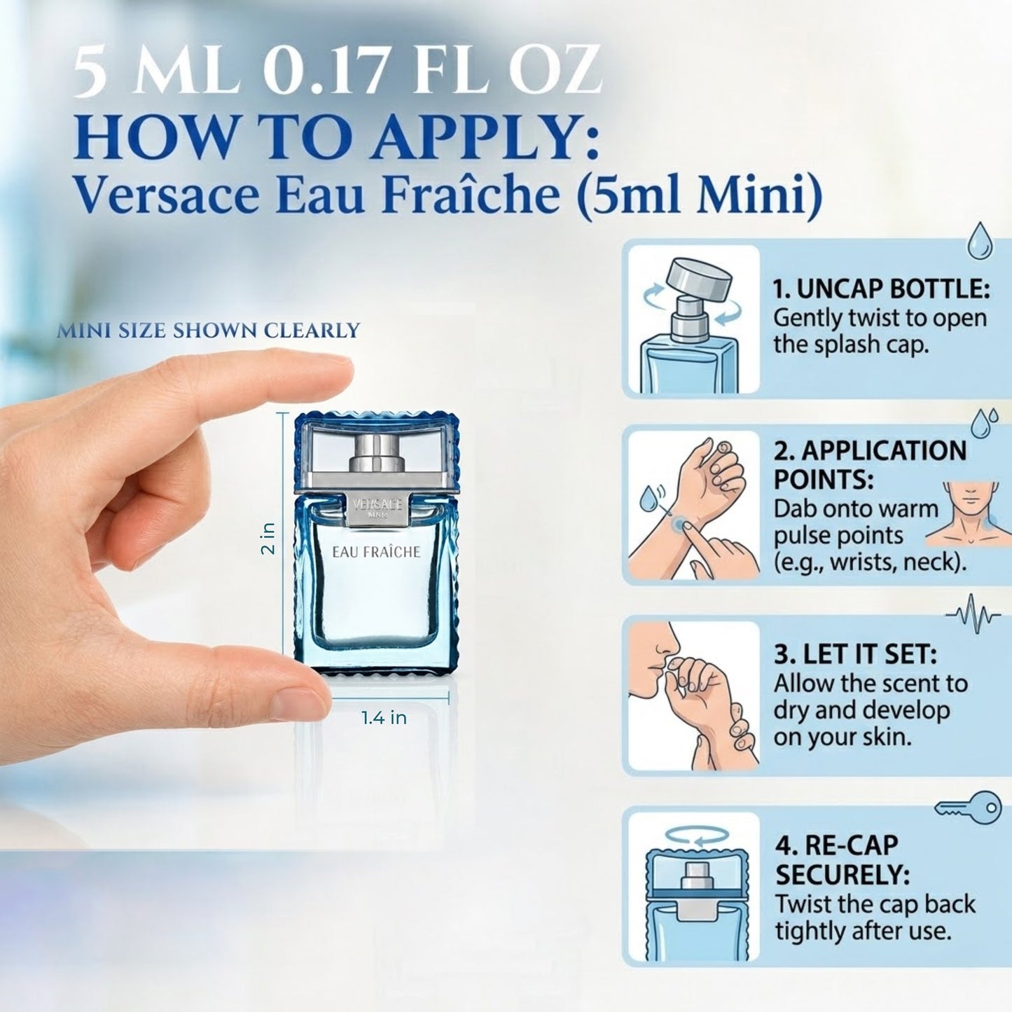 MINI VERSACE EAU FRAICHE 5 ML EDT M (108519)