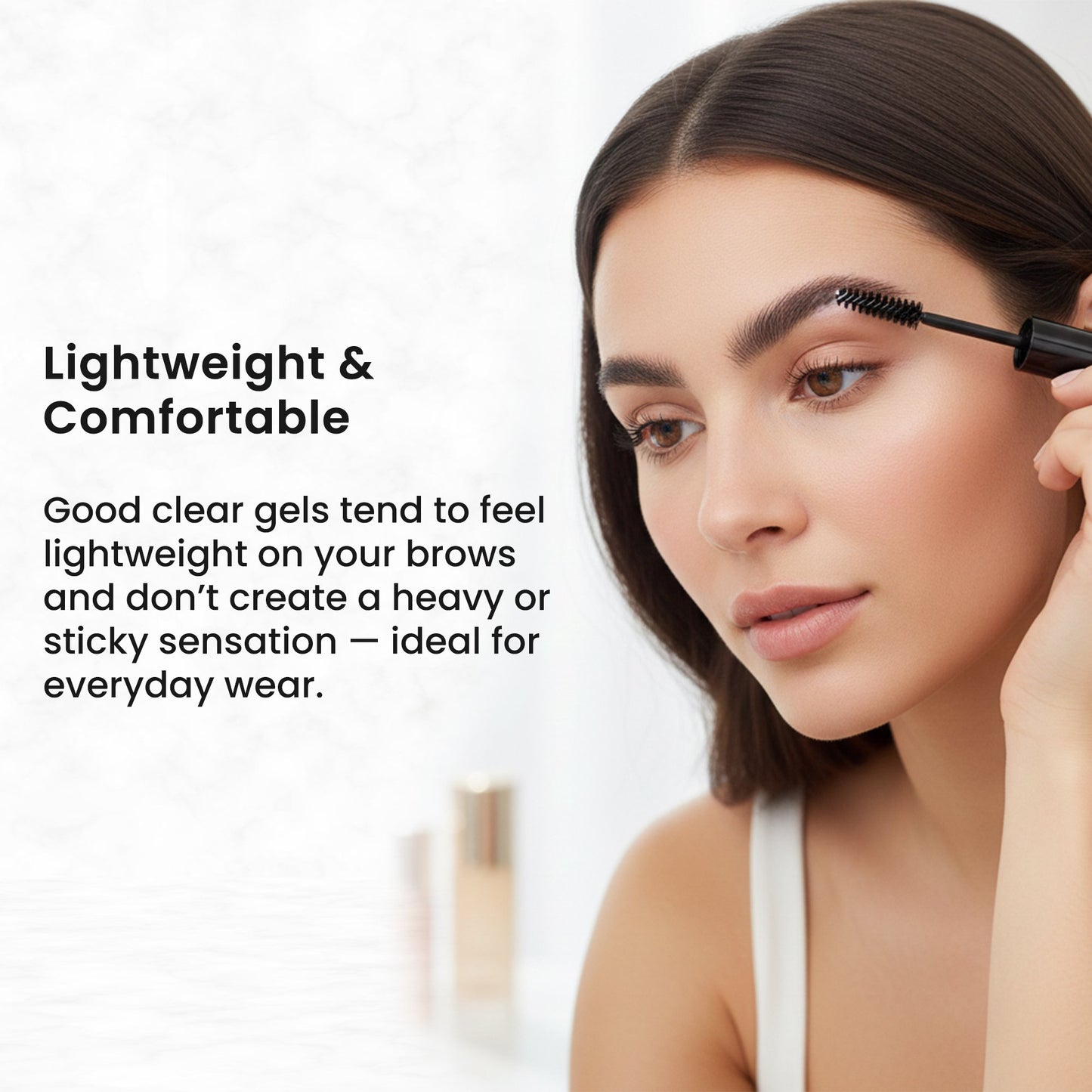 Brow Set Clear Eyebrow Setting Gel – Grooming Gel for Brows, Lashes & Facial Hair