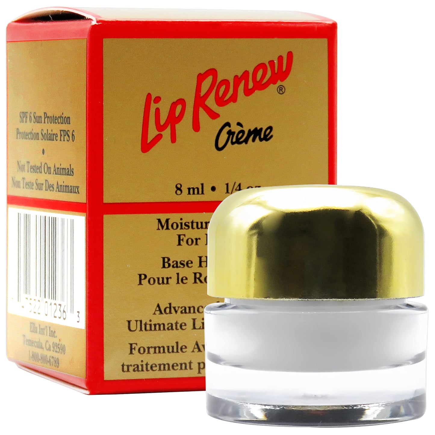 Ella International Lip Renew Creme – Moisturizing Lip Treatment with SPF 6