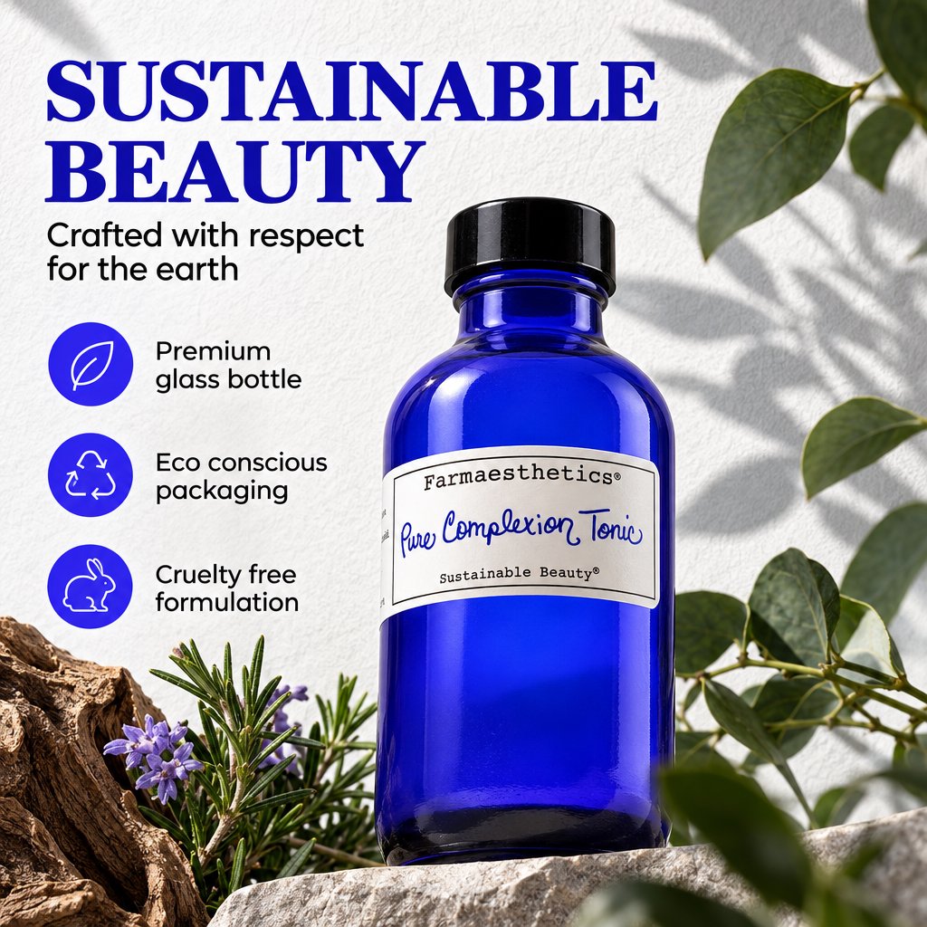 Farmaesthetics Pure Complexion Facial Toner for Oily & Acne-Prone Skin, 4 oz / 118 ml