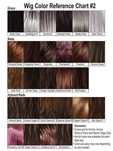 Amore BRANDI Monofilament Wig Collection by Rene of Paris and Wig Lift Comb - Marble Brown - Bundle 2 Items