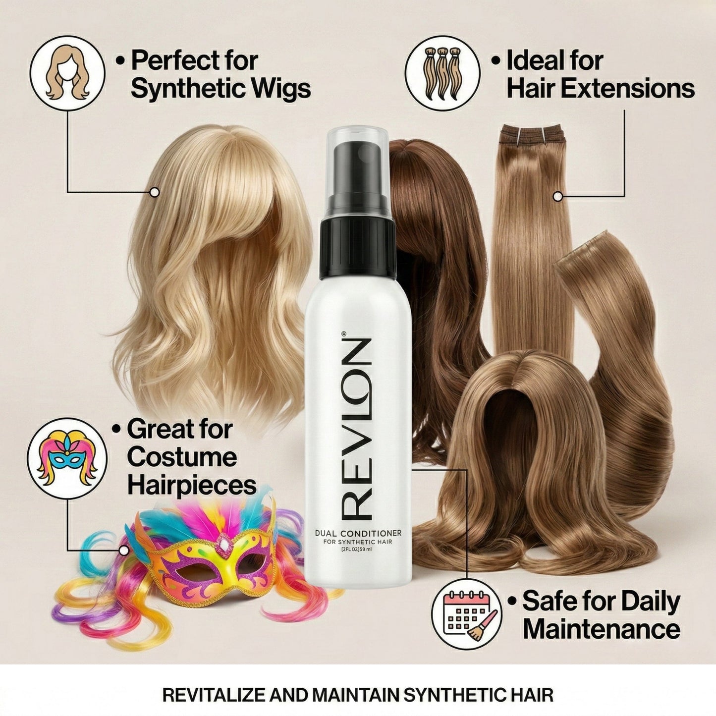 Revlon Travel Size Conditioner 2 oz Spray Bottle
