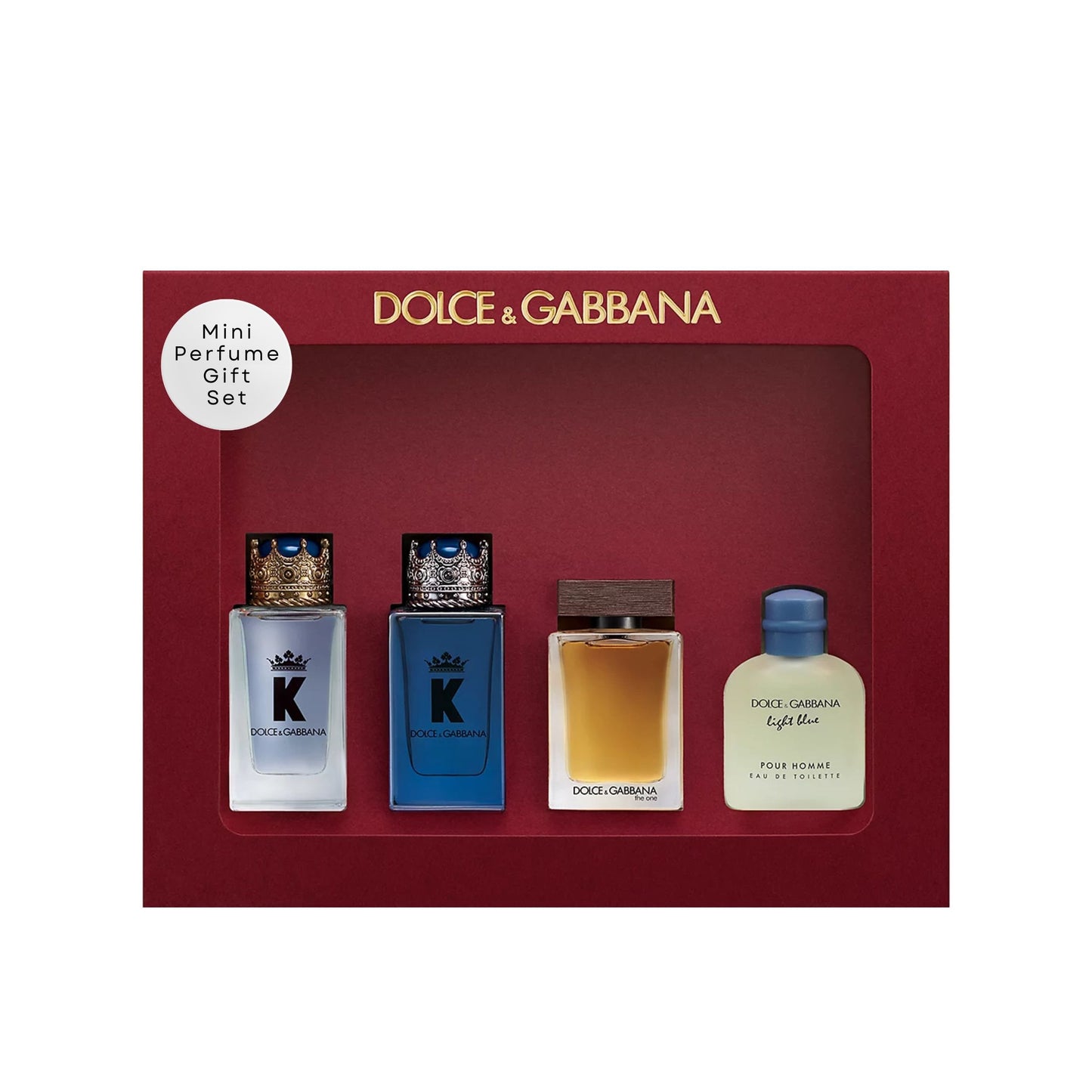 Dolce & Gabbana Mini Fragrance Discovery Set for Men – 4 Piece Collection