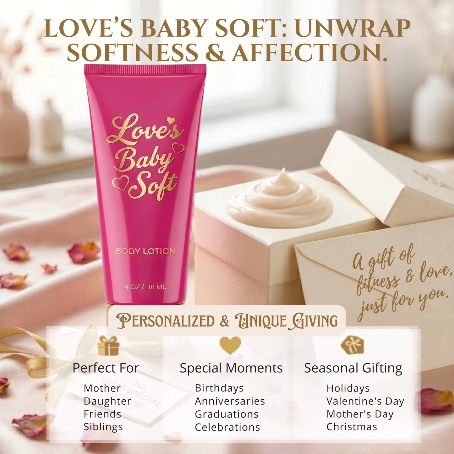 Love's Baby Soft Body Lotion 4 oz - Classic Gentle Fragrance Moisturizer