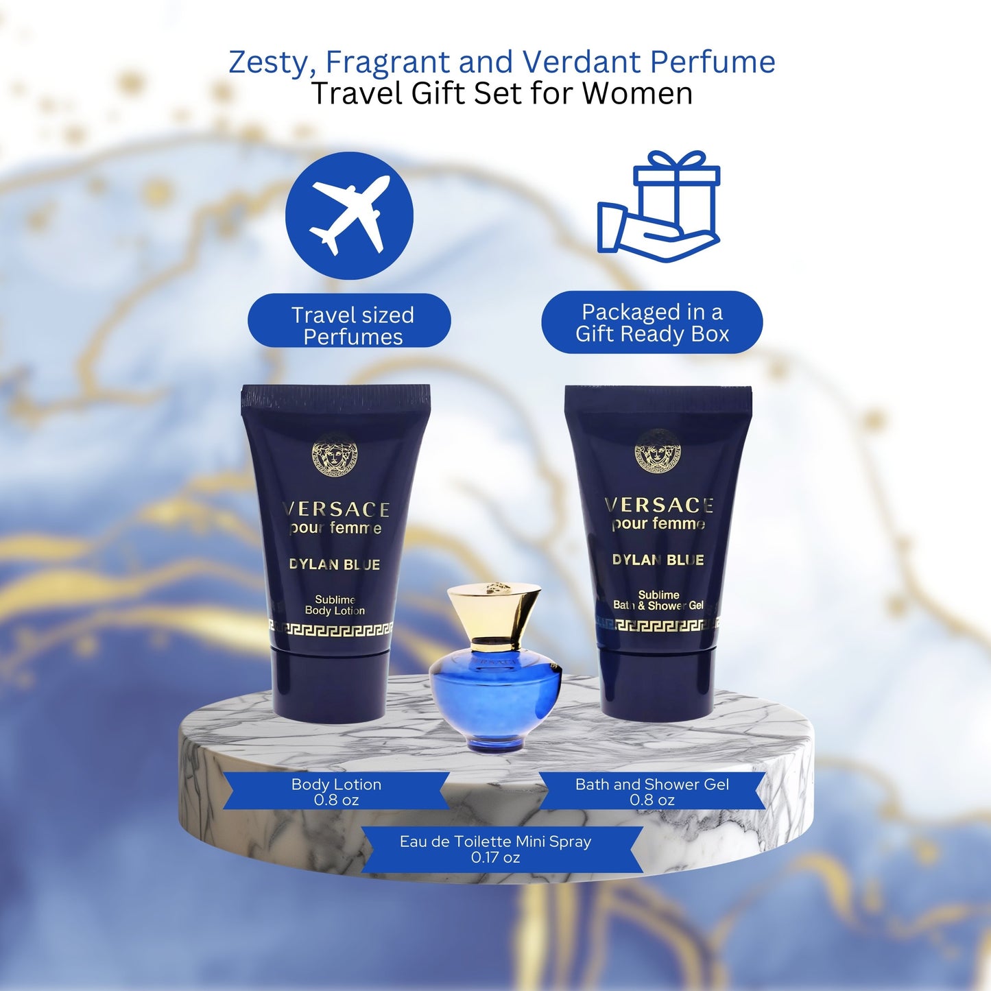 Versace Dylan Blue 3 Piece Mini Gift Set For Women
