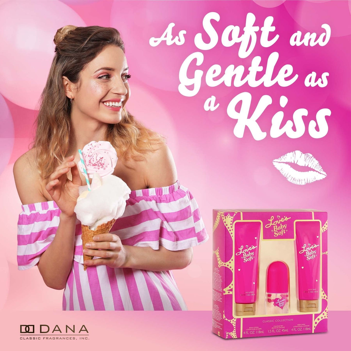 Dana Love’s Baby Soft Fragrance Gift Set for Women – Cologne Mist & Body Mist