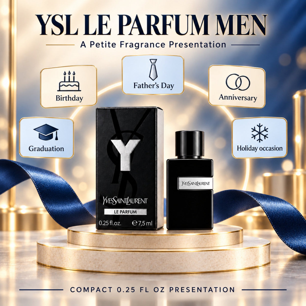 Yves Saint Laurent YSL Y LE PARFUM Mini Splash 7.5 ml / 0.25 Fl oz