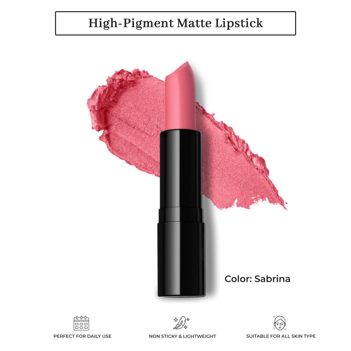 Luxury High-Pigment Matte Lipstick for Women Color-SABRINA
