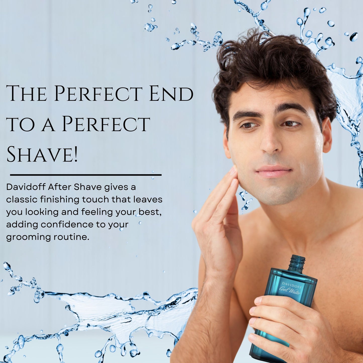Cool Water By Zino Davidoff For Men. Aftershave 4.2 Oz / 125 Ml.