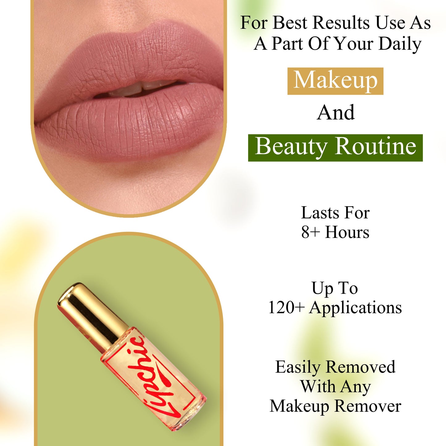 Ella International Lip Chic – 3-Pack All-Day Lipstick Sealer (0.25 oz Each)