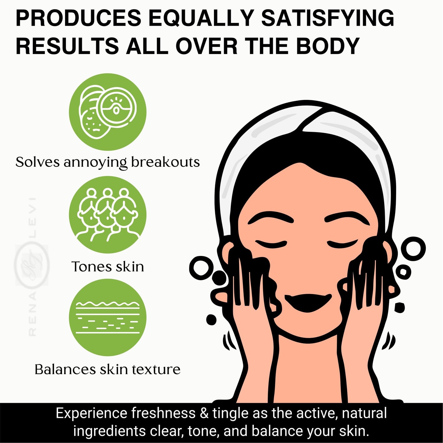 Rena Levi Vanishing Act Natural Acne Cleansing Soap Bar, for all skin types
