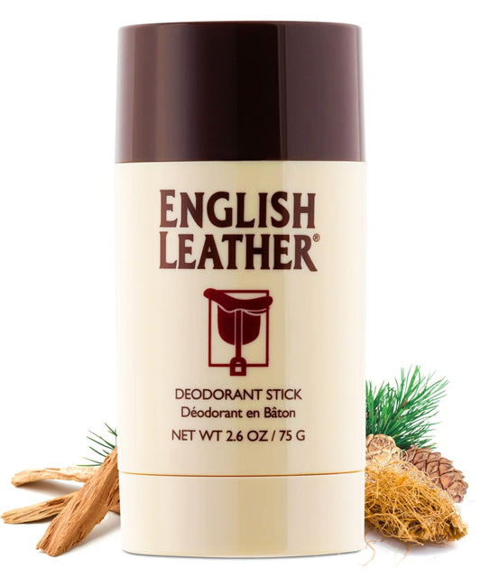 English Leather Deodorant for Men – 2.6 oz (75g)