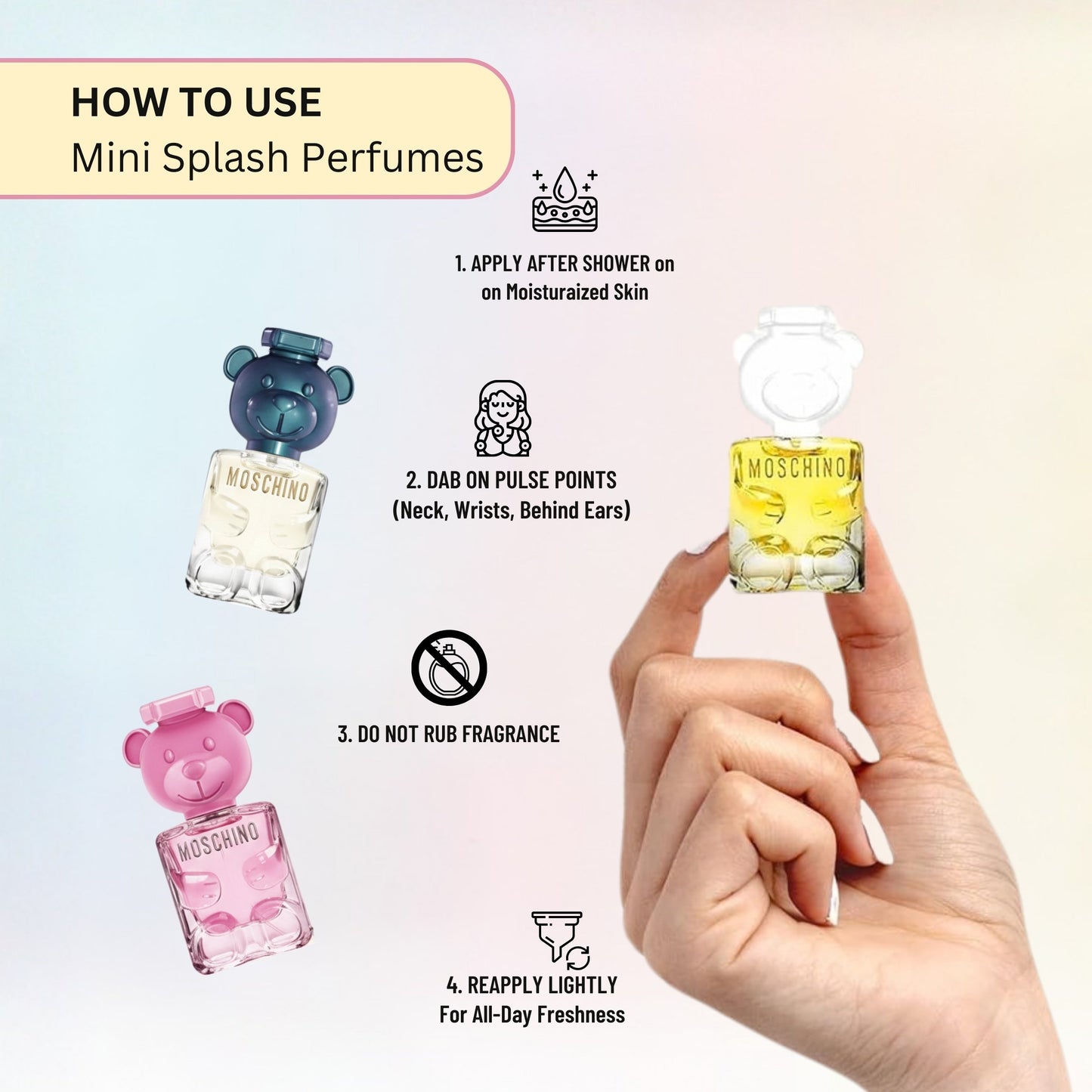 Moschino Toy 2 Trio Mini Fragrance Set - 3 x 5ml (Toy 2, Bubble Gum, Pearl)