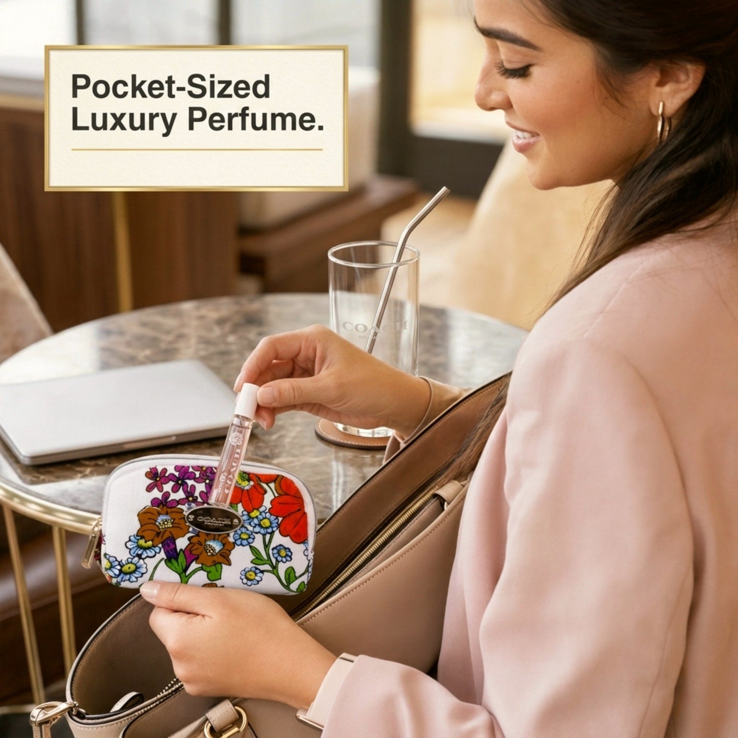 Coach Floral Perfume for Women EDP Mini Splash Travel Size Fragrance Gift Set