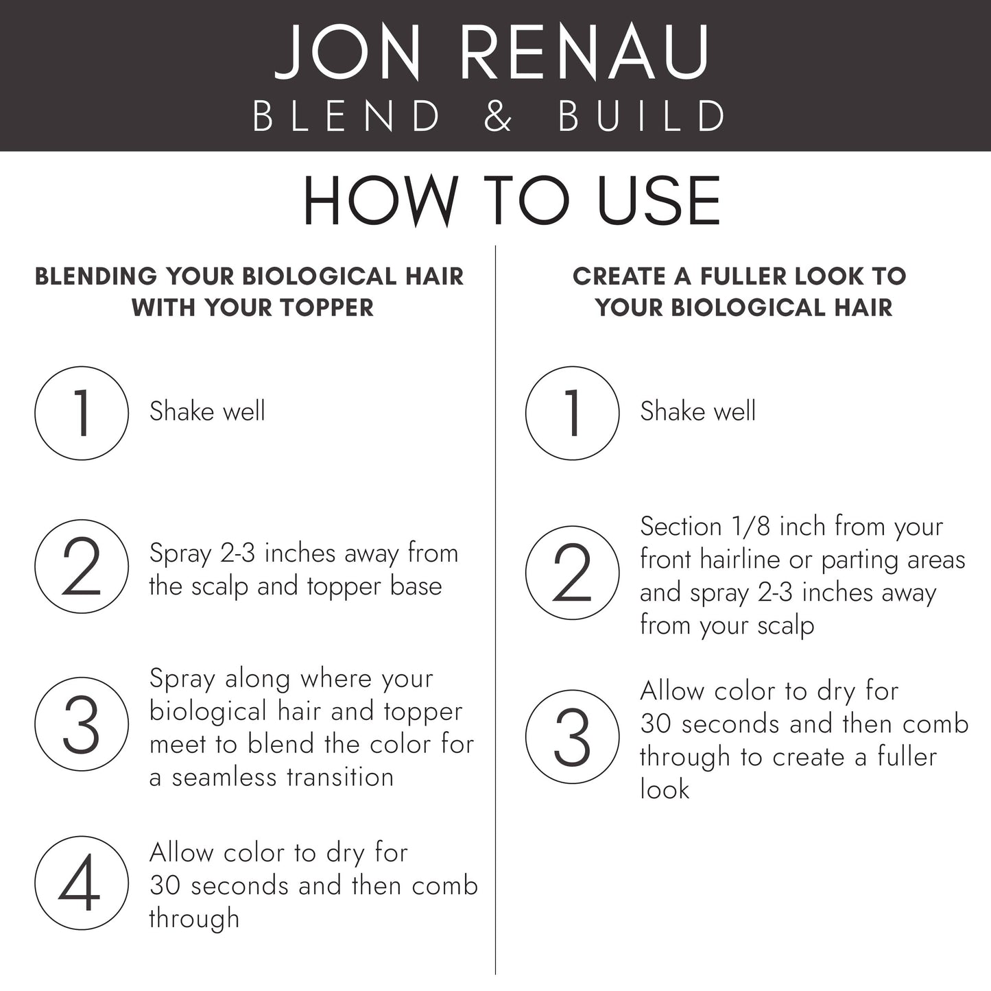 Jon Renau Blend and Build Root Touch Up - Root Spray for Human Hair, Wigs and Toppers - Blonde - 2.5 fl. oz. Also for Synthetic Wig and Extensions